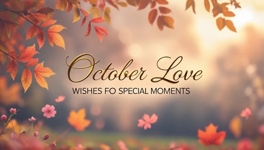 October Love Wishes for Special Moments