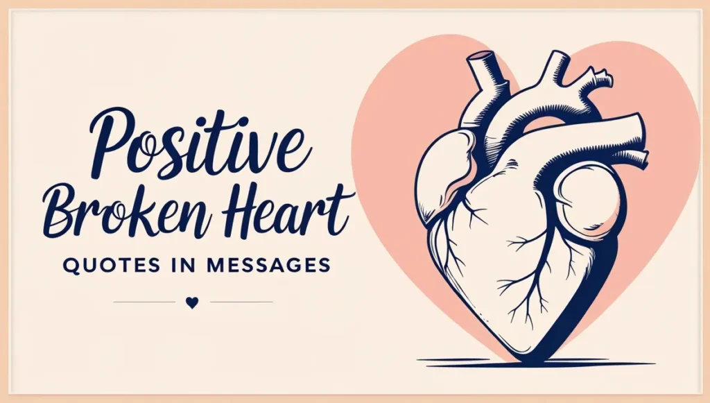 Positive Broken Heart Quotes in Messages