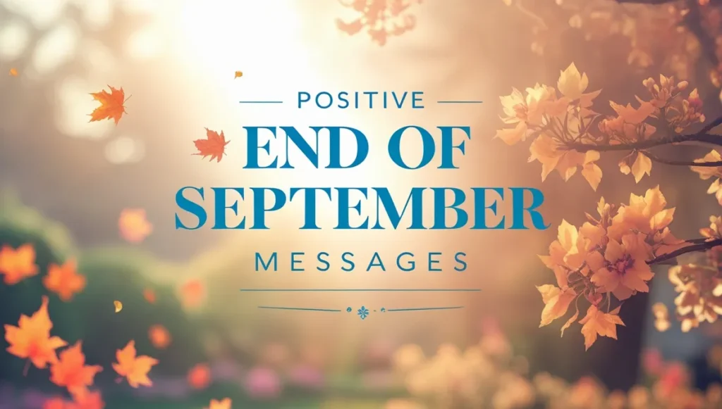 Positive End of September Messages