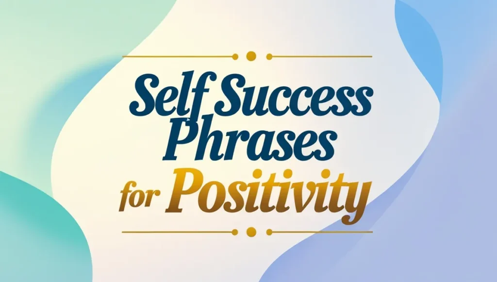 Self Success Phrases for Positivity