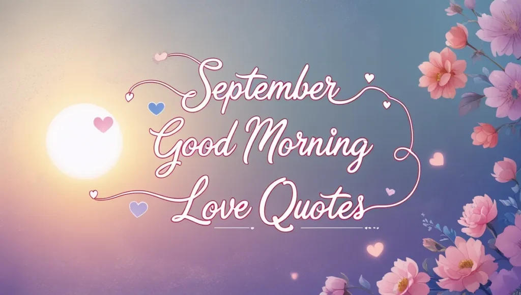 September Good Morning Love Quotes