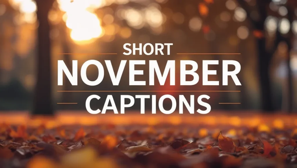 Short November Captions