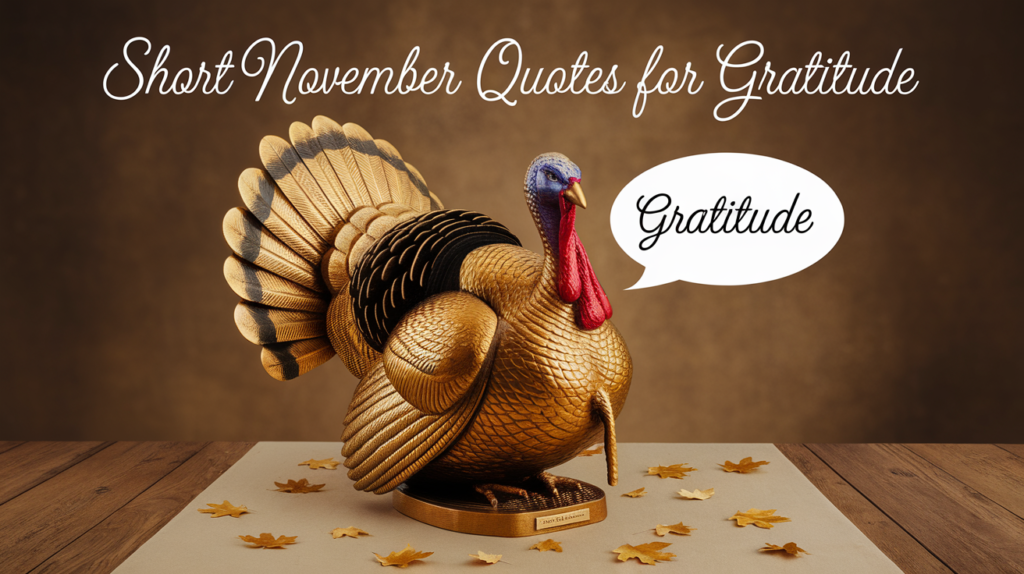 Short November Quotes for Gratitude