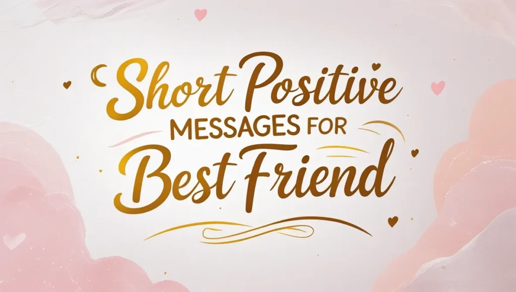 Short Positive Messages for Best Friend