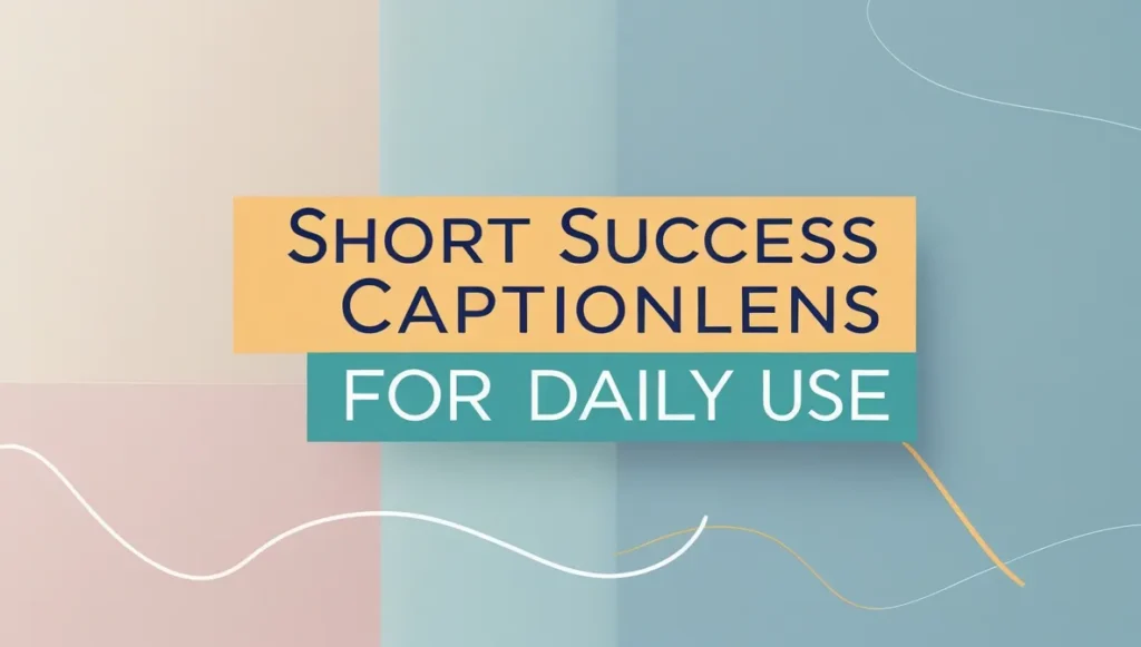 Short Success Captions for Daily Use