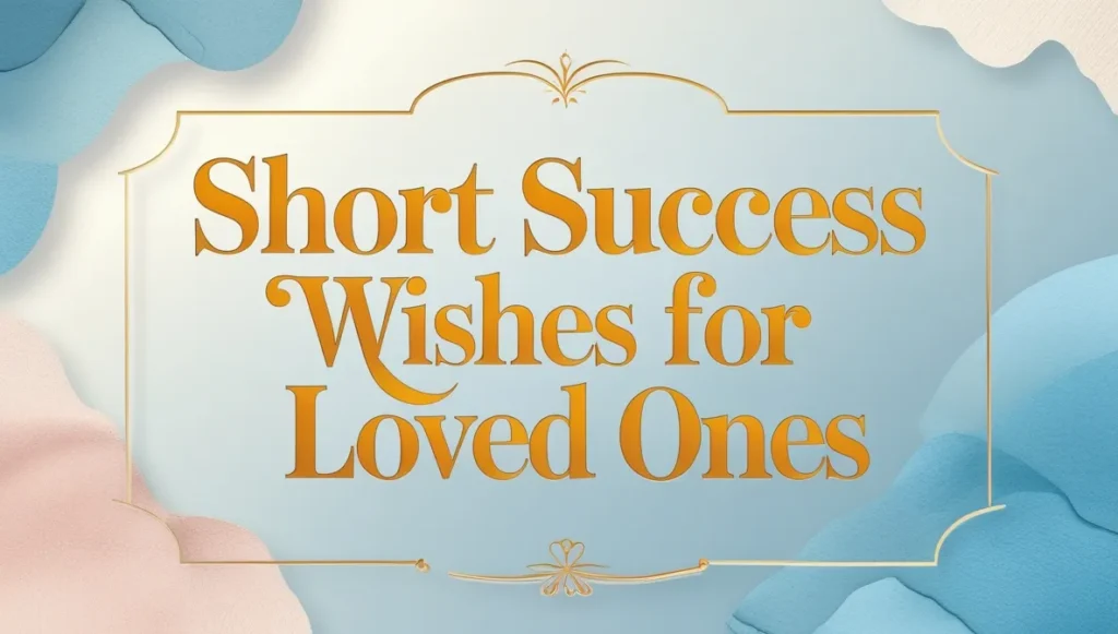 Short Success Wishes for Loved Ones