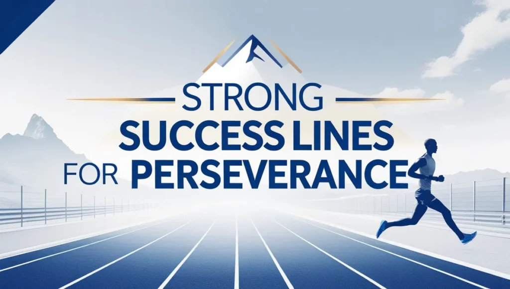 Strong Success Lines for Perseverance
