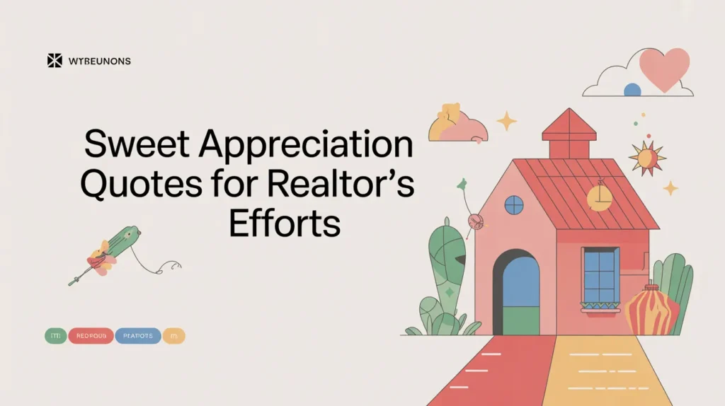 Sweet Appreciation Quotes for Realtor’s Efforts