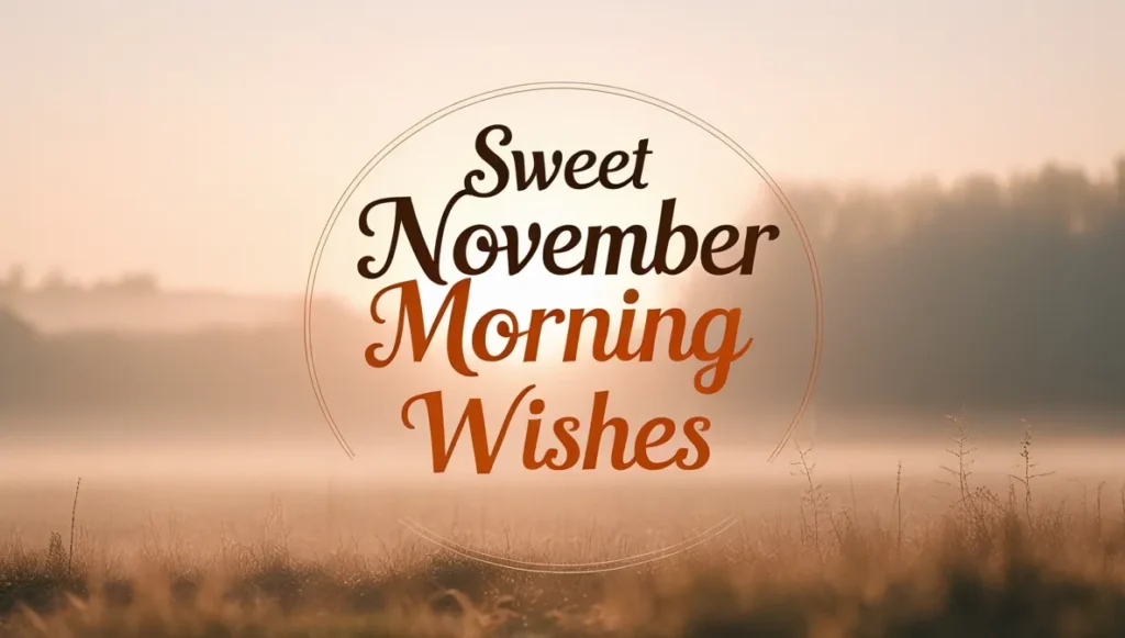 Sweet November Morning Wishes