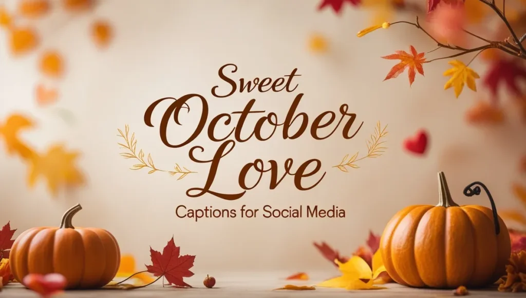Sweet October Love Captions for Social Media