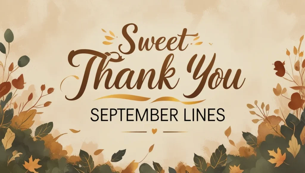 Sweet Thank You September Lines