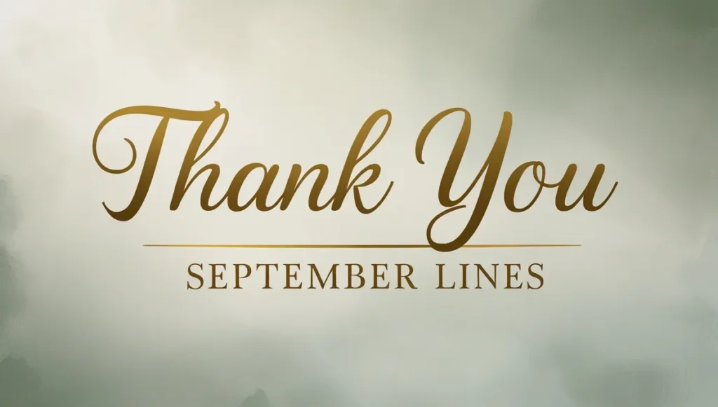 Thank You September Lines