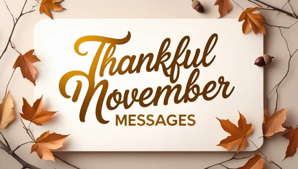 Thankful November Messages