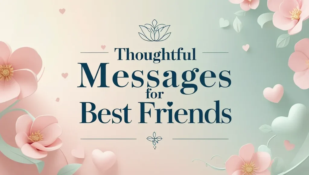 Thoughtful Messages for Best Friends