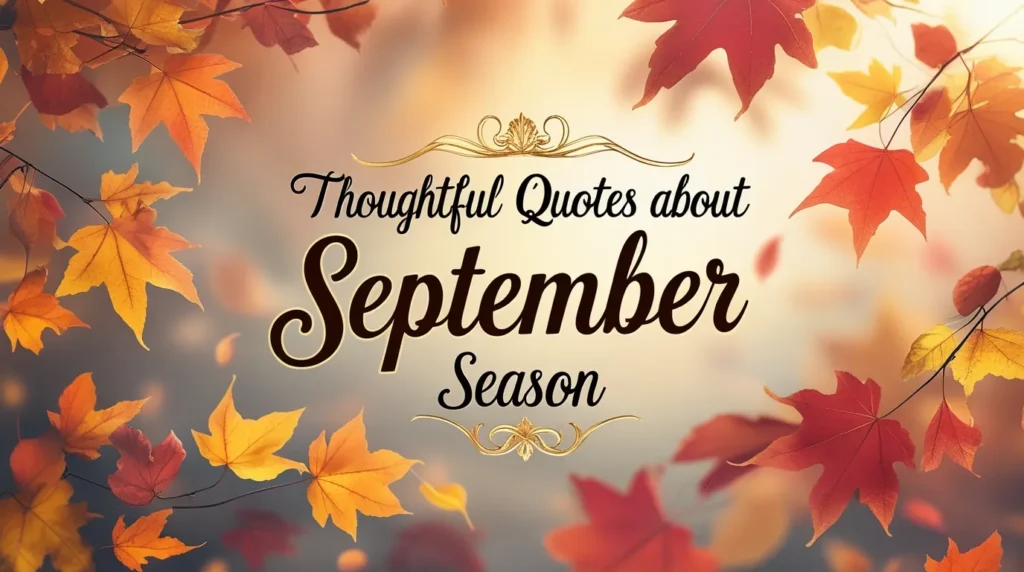 Thoughtful Quotes about September Season