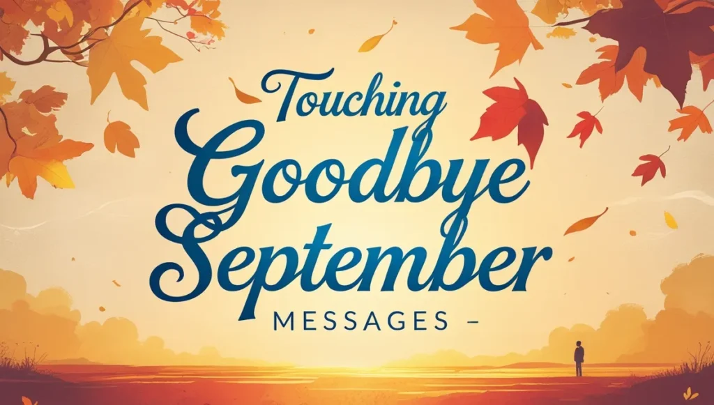 Touching Goodbye September Messages