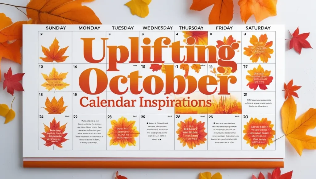 Uplifting October Calendar Inspirations