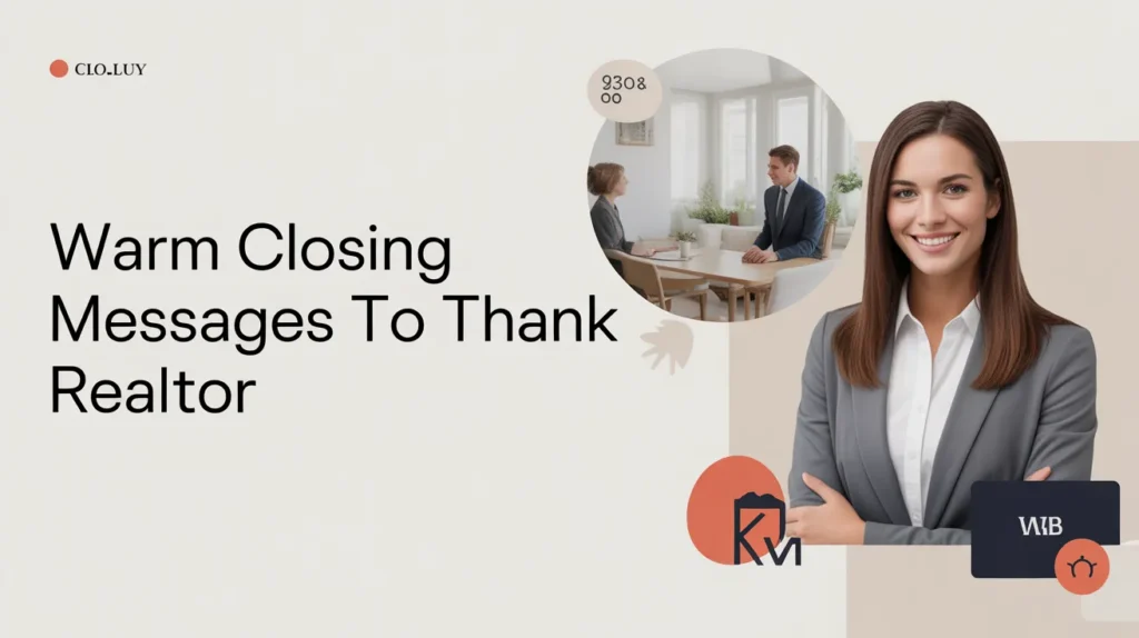 Warm Closing Messages to Thank Realtor