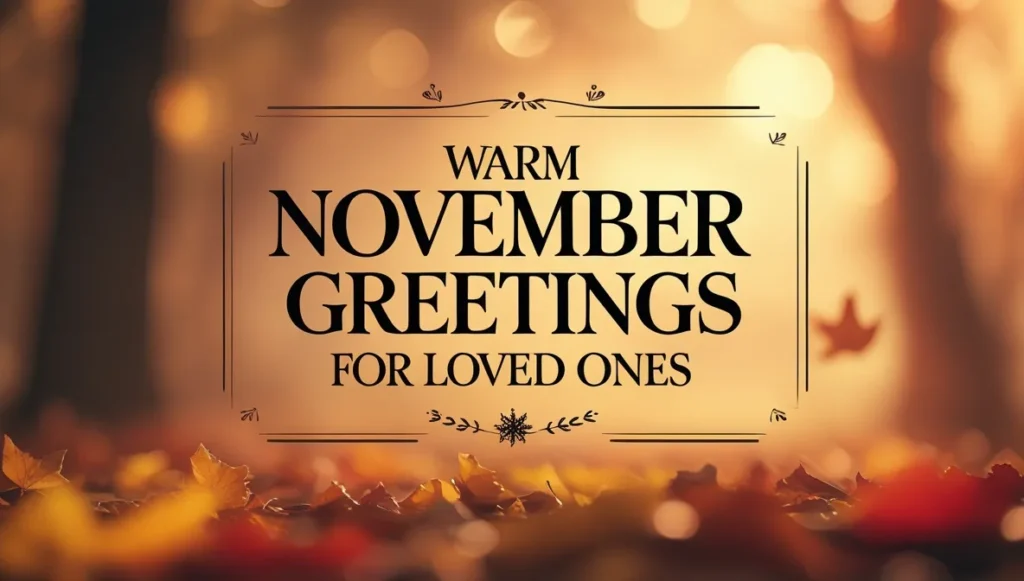 Warm November Greetings for Loved Ones