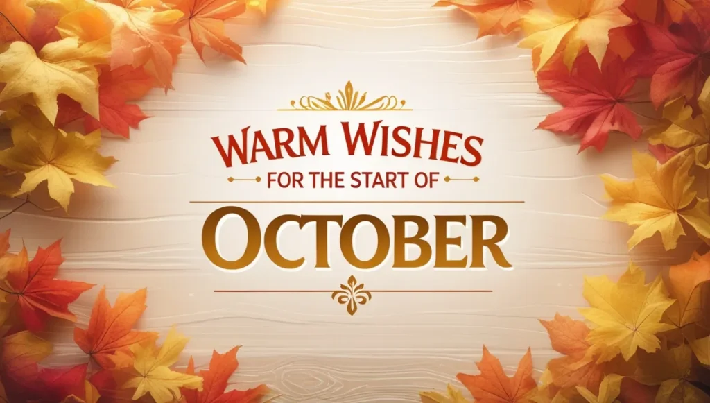 Warm Wishes for the Start of October