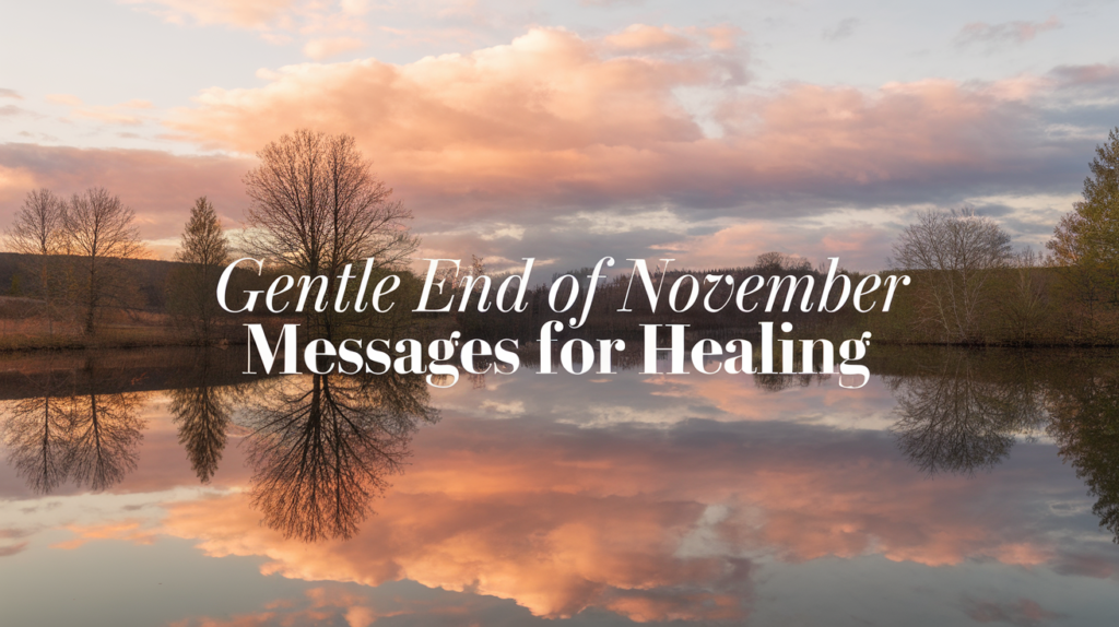 Gentle End of November Messages for Healing