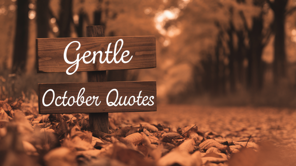 Gentle October Quotes