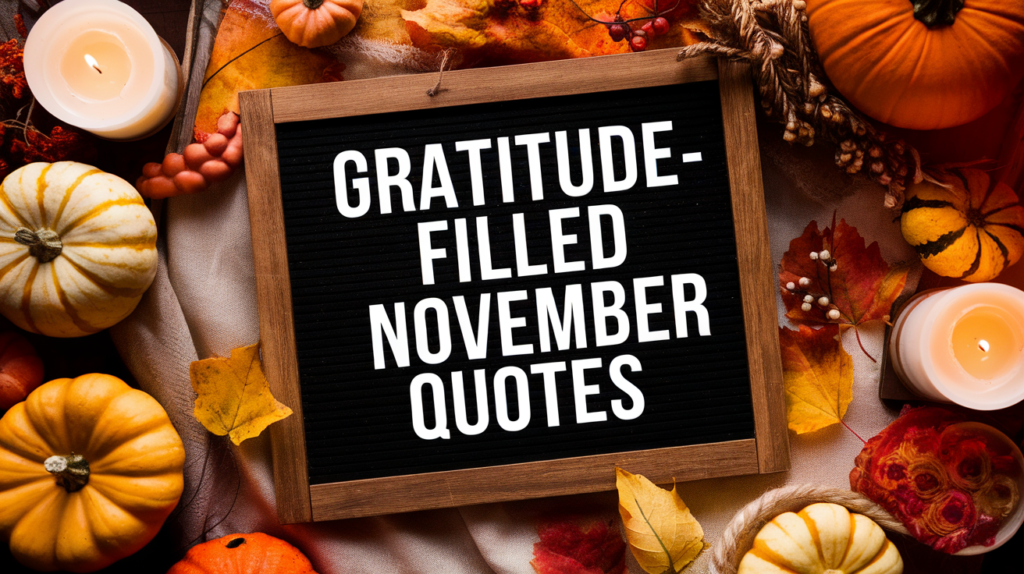 Gratitude-Filled November Quotes