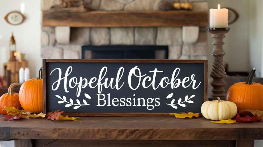 Hopeful October Blessings