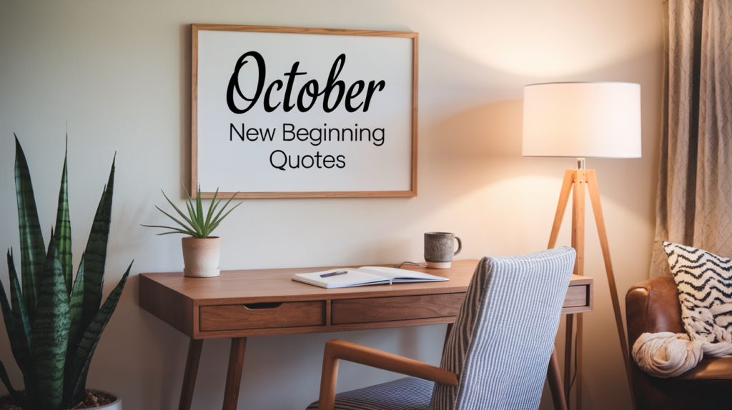 October New Beginning Quotes