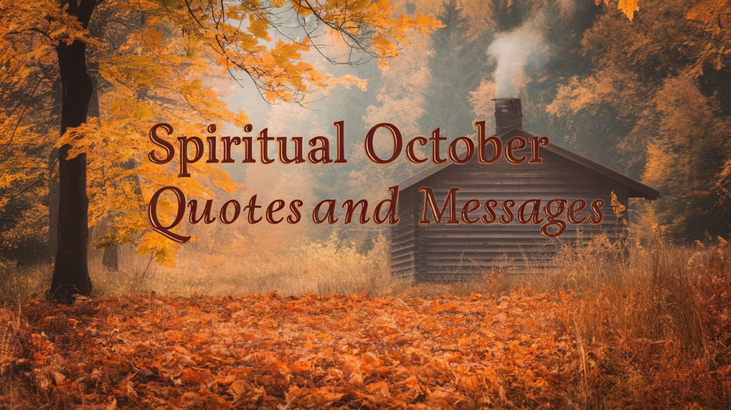 Spiritual October Quotes and Messages