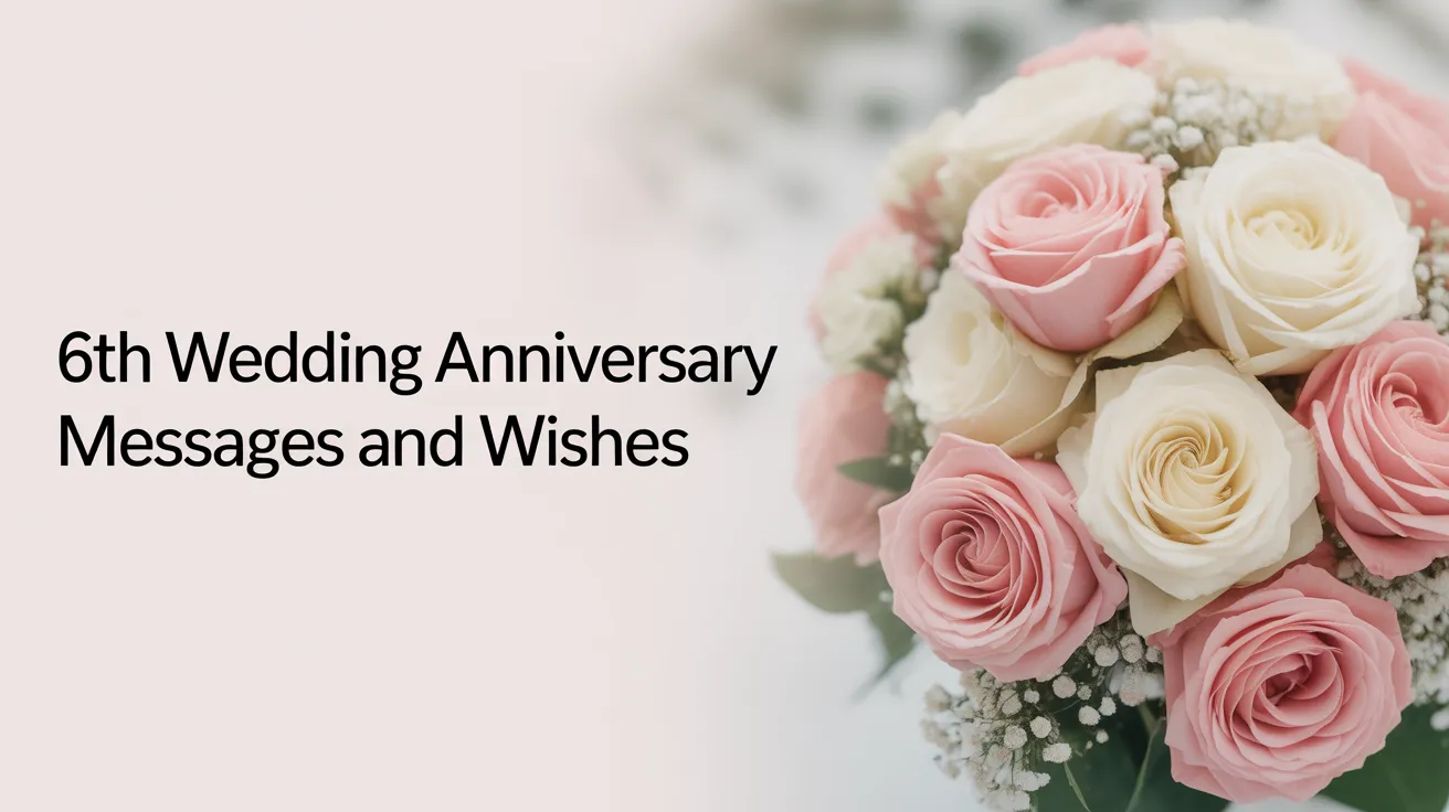 6th Wedding Anniversary Messages and Wishes