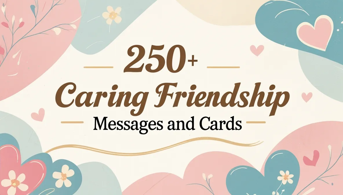 250+ Caring Friendship Messages and Cards
