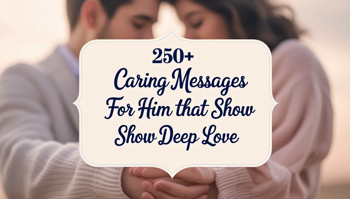250+ Caring Messages for Him That Show Deep Love