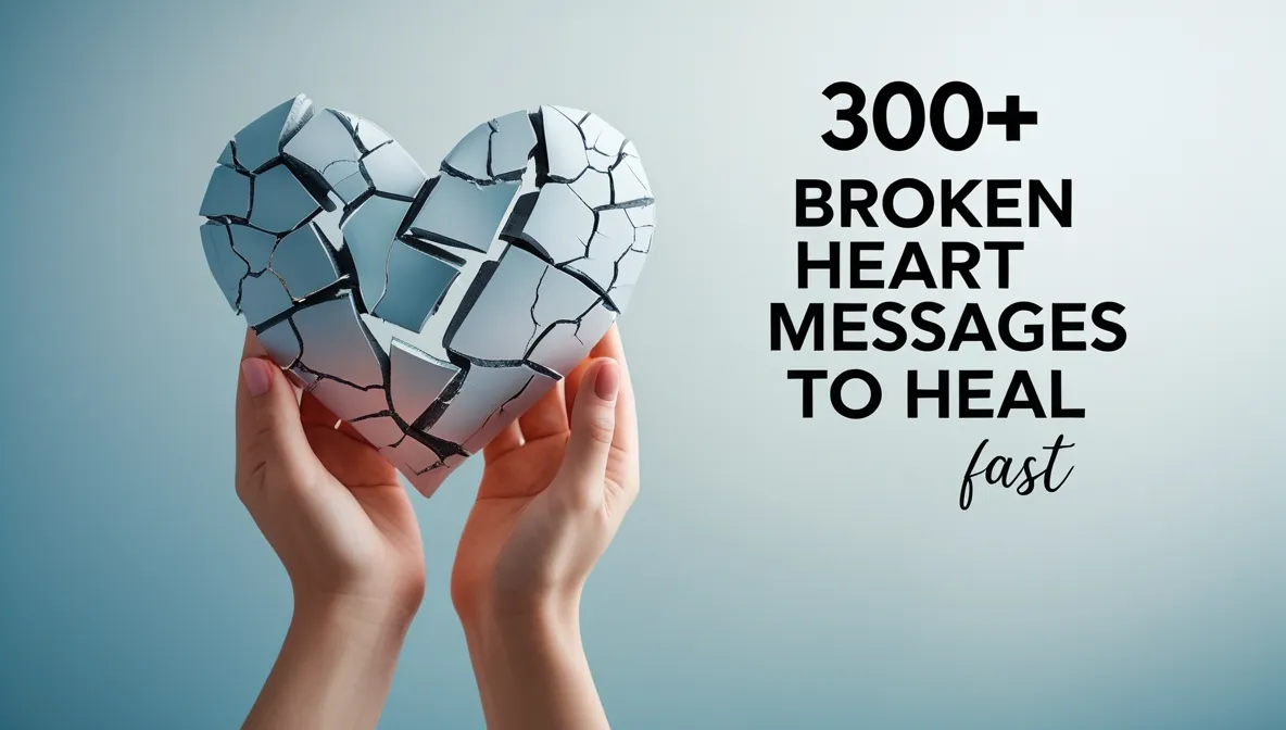 300+ Broken Heart Messages to Heal Fast