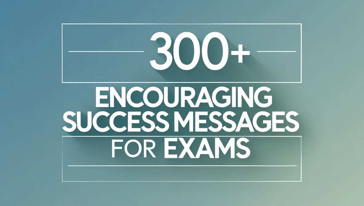 300+ Encouraging Success Messages for Exams