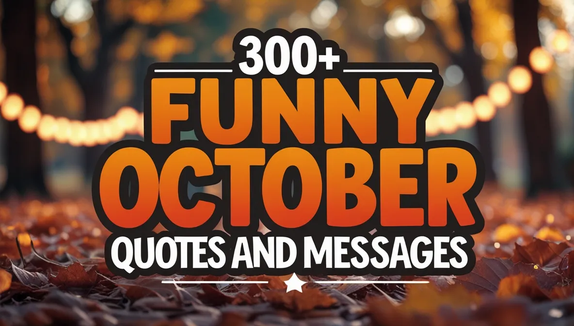 300+ Funny October Quotes and Messages