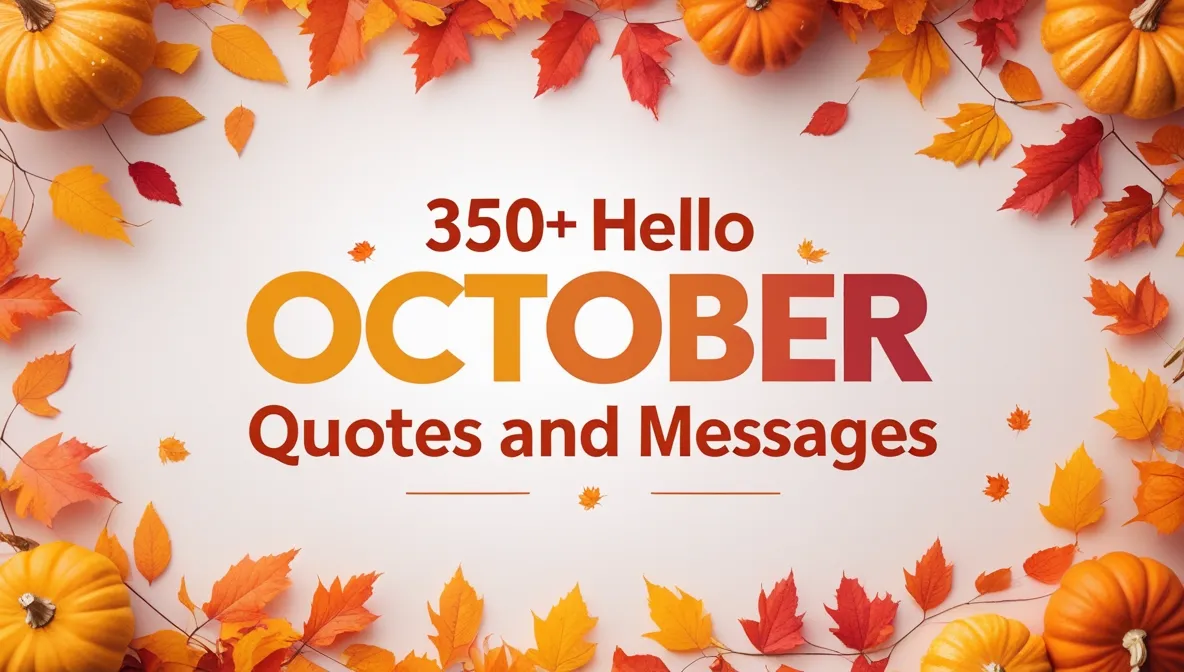 350+ Hello October Quotes and Messages
