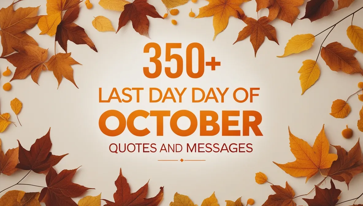 350+ Last Day of October Quotes and Messages