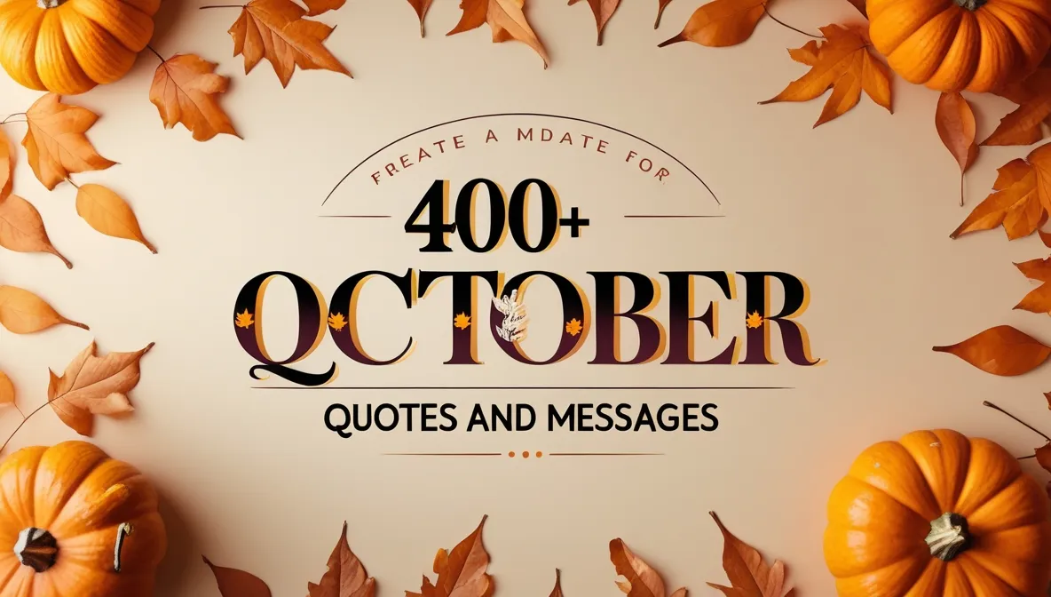 400+ End of October Quotes and Messages