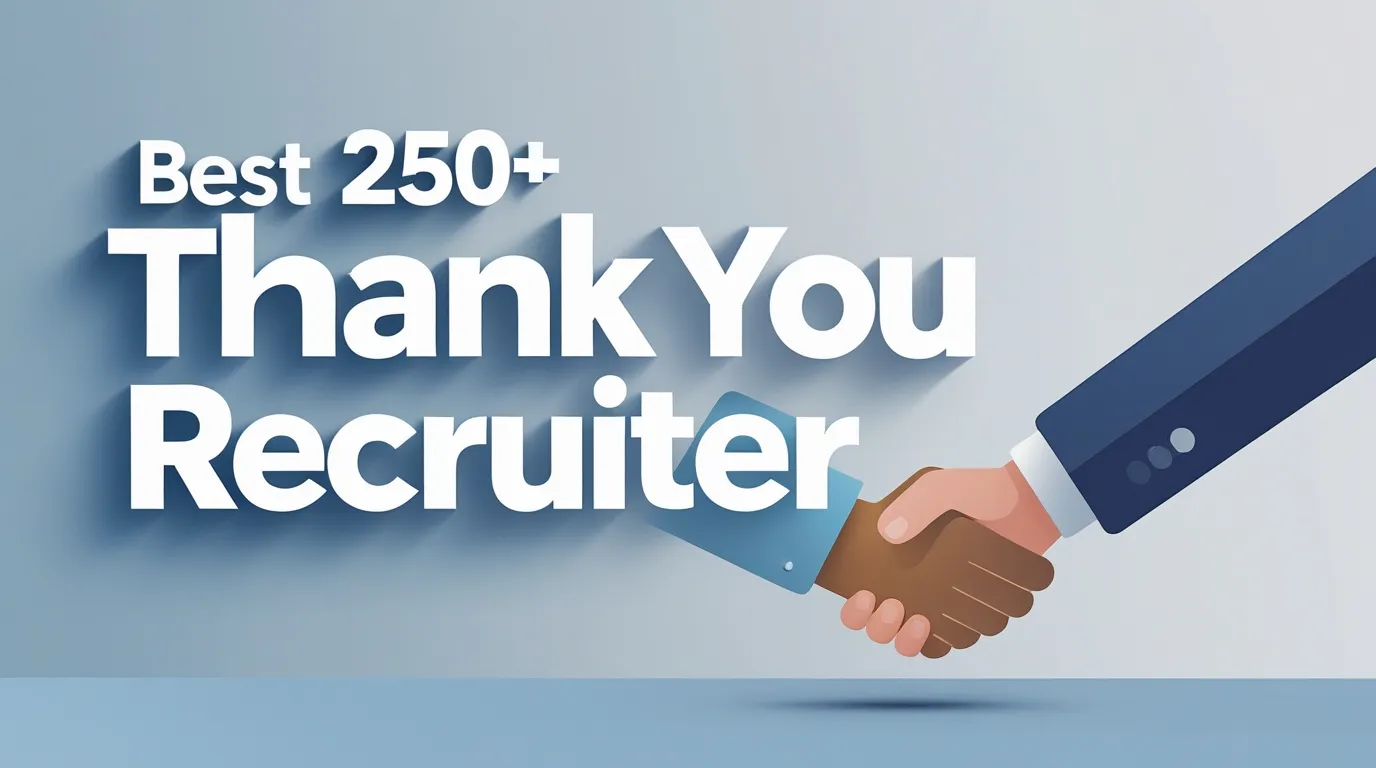 Best 250+ Thank You Messages to Recruiter