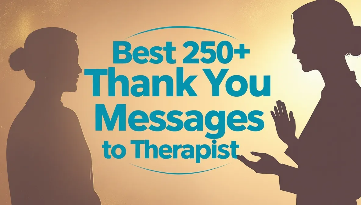 Best 250+ Thank You Messages to Therapist