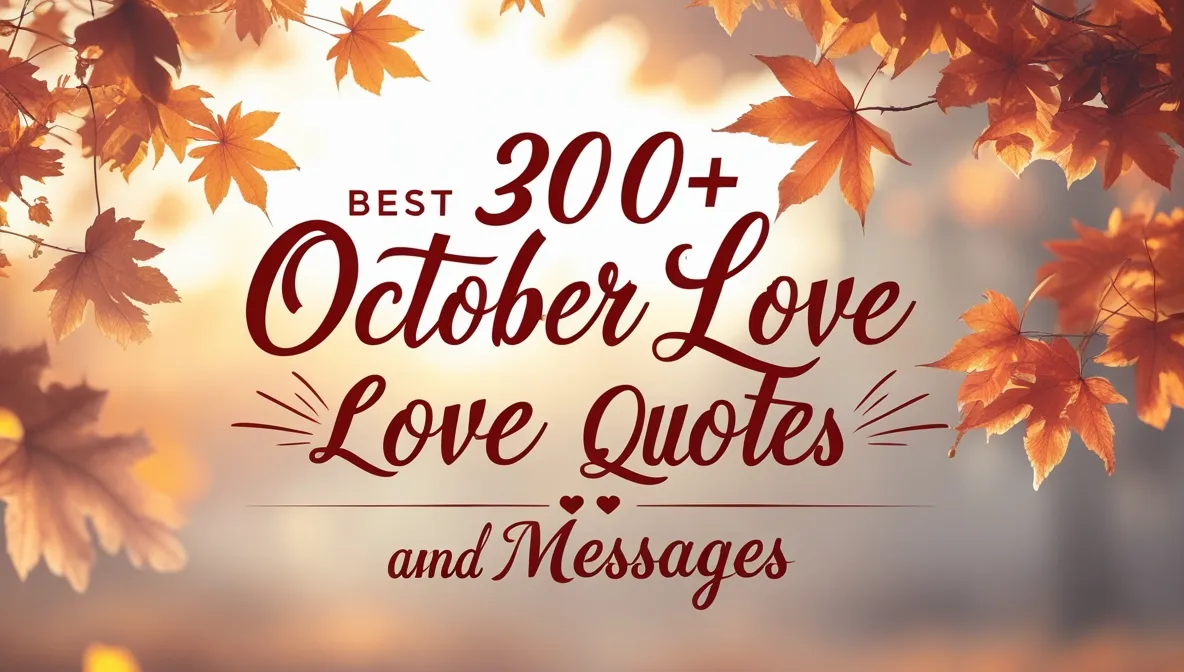 Best 300+ October Love Quotes and Messages