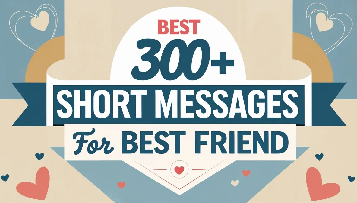 Best 300+ Short Messages for Best Friend