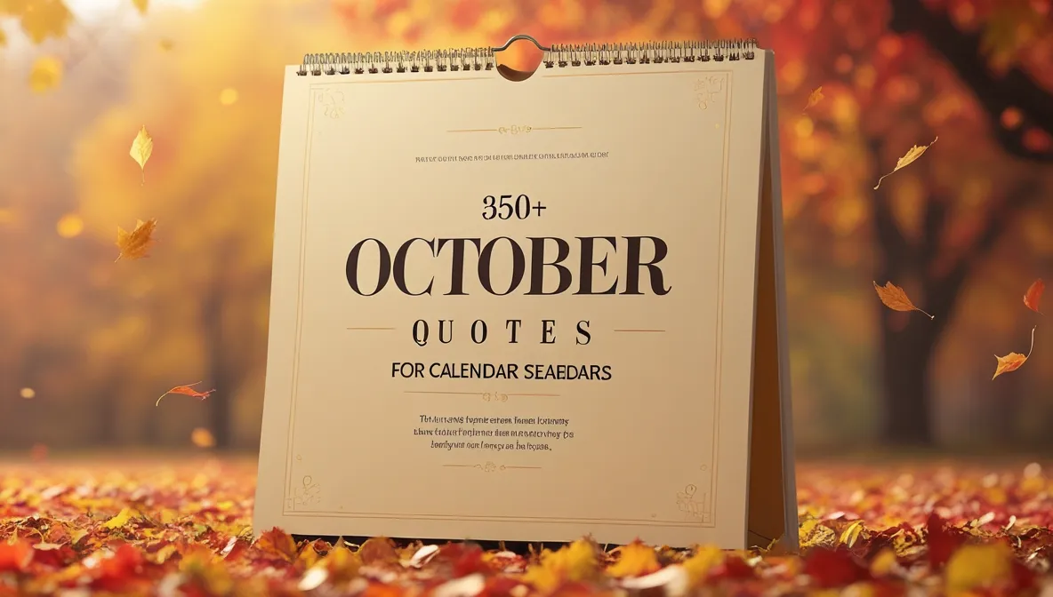 Best 350+ October Quotes for Calendars
