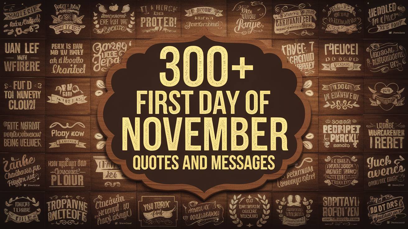 300+ First Day of November Quotes and Messages