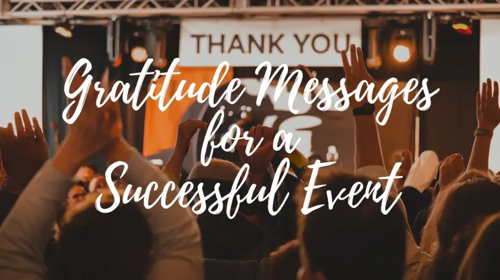 Gratitude Messages for a Successful Event