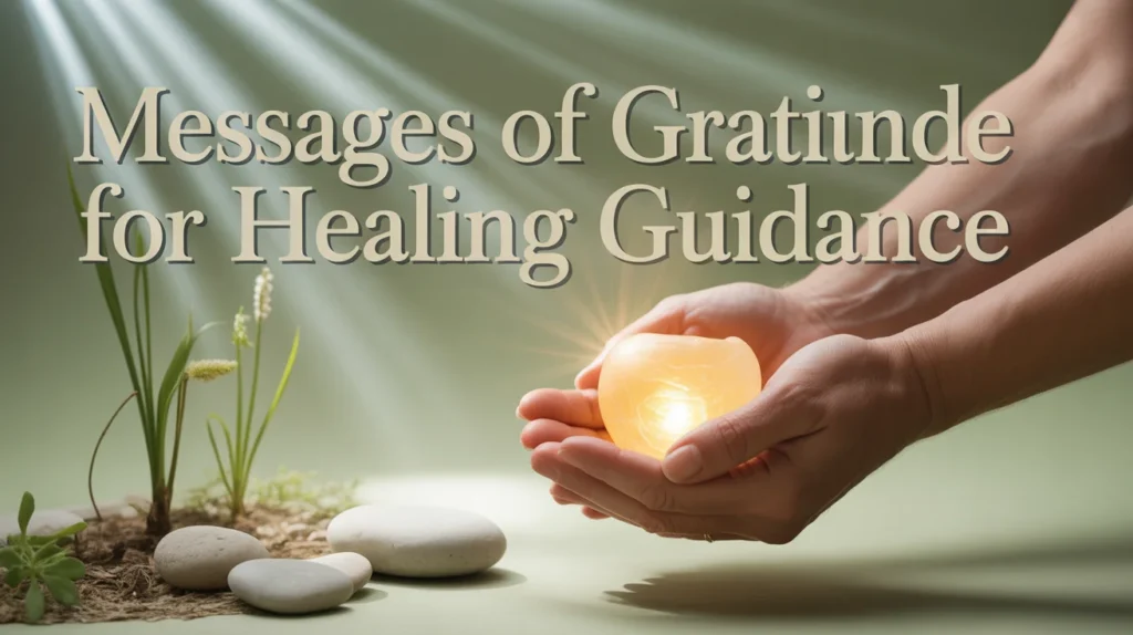 Messages of Gratitude for Healing Guidance