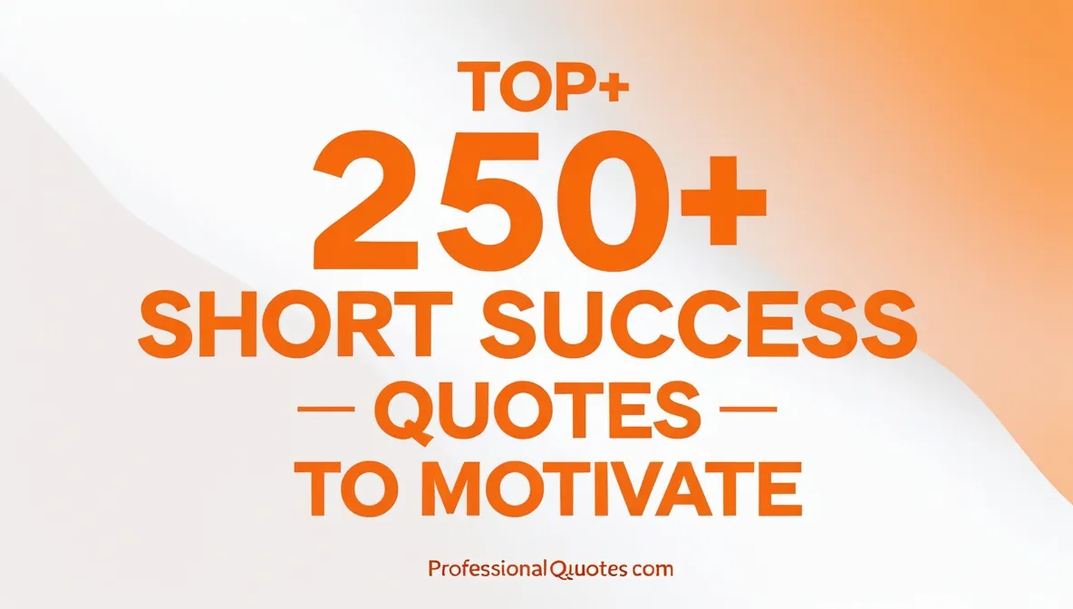 Top 250+ Short Success Quotes to Motivate