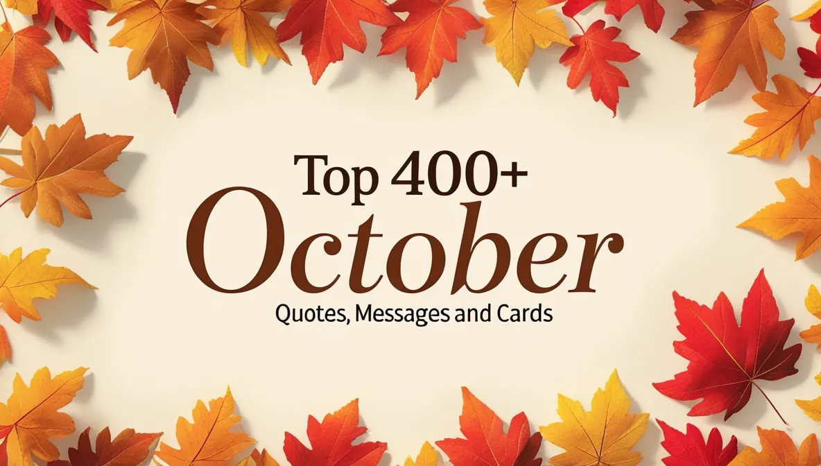 Top 400+ October Quotes, Messages and Cards