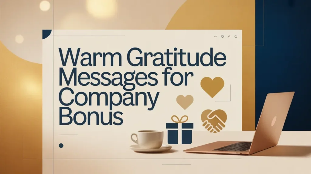Warm Gratitude Messages for Company Bonus